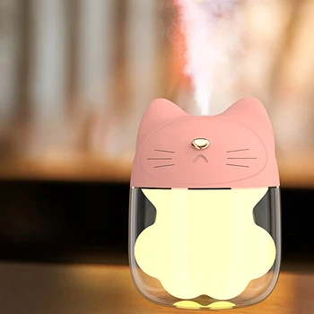 Car Mini Air Humidifier Cat Aroma Diffuser USB Ultrasonic Humidifier 150ML Aromatherapy Atomizer For Home With Night Lights
Car Mini Air Humidifier Cat Aroma Diffuser USB Ultrasonic Humidifier 150ML Aromatherapy Atomizer For Home With Night Lights