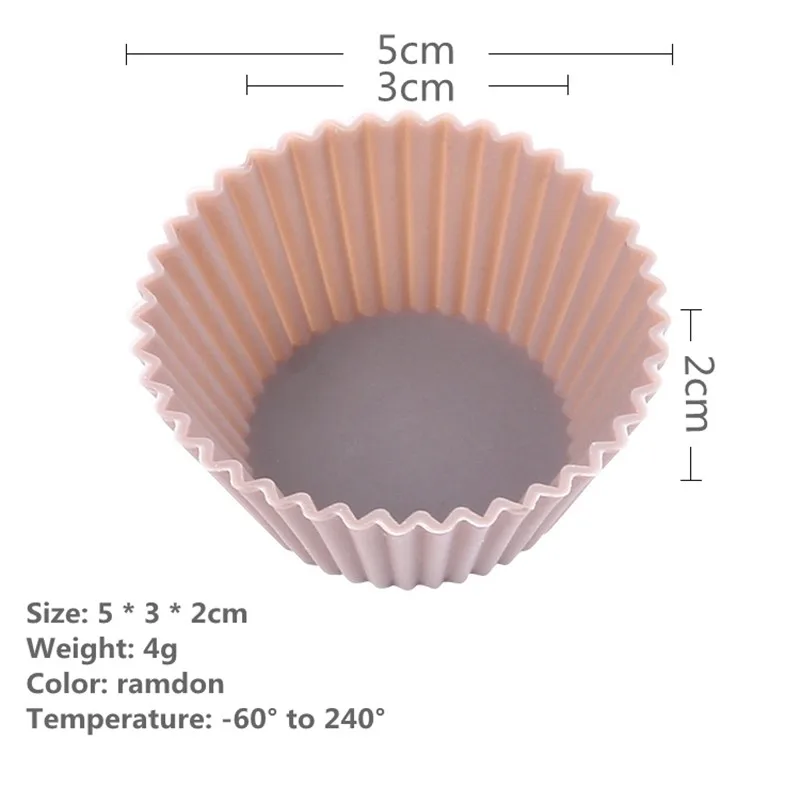 Silicone Cake Mold Muffin Cupcake Baking Dishes Pan， Form to Bake Cake Dessert Decorating Tools Bakeware Kitchen Dining Bar (4)