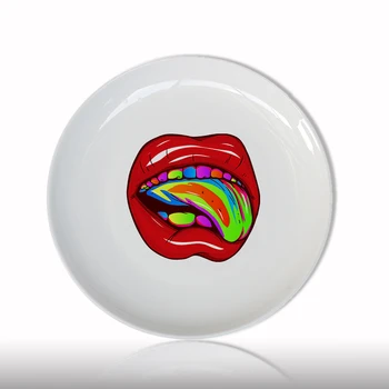 Creative Red Mouth Decorative Plates Round Ceramic Big Mouth Dish Creative Mouth Tongue Funny Party Tableware Service Home Use
Creative Red Mouth Decorative Plates Round Ceramic Big Mouth Dish Creative Mouth Tongue Funny Party Tableware Service Home Use