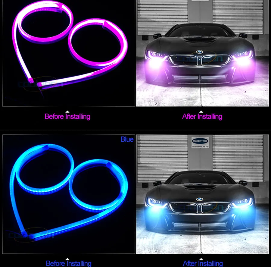 car daytime running lights auto drl lamp decor bulb signal lamp lighting (13)