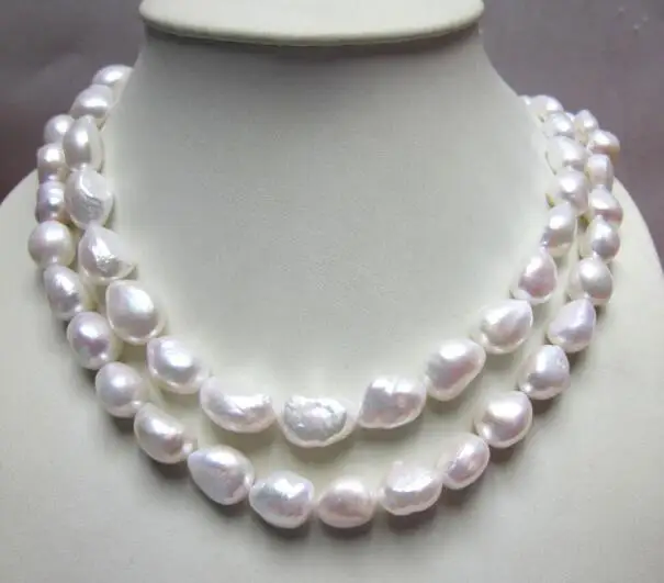 30'' 80cm Women Jewelry natural pearl 10mm white baroque pearl beads necklace real Natural freshwater pearl gift
30'' 80cm Women Jewelry natural pearl 10mm white baroque pearl beads necklace real Natural freshwater pearl gift