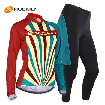 NUCKILY Slim Fit Female Cycling Clothing Set Breathable Sunscreen Roupa Ciclismo Anti-Sweat Pro Cycling Bike Clothing Suit
NUCKILY Slim Fit Female Cycling Clothing Set Breathable Sunscreen Roupa Ciclismo Anti-Sweat Pro Cycling Bike Clothing Suit