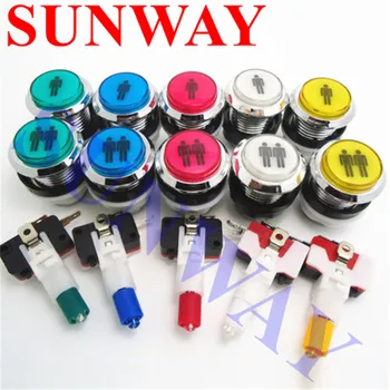 2pcs CHROME Plated illuminated 12v LED Arcade 1P / 2P Start Push Button with microswitch LOGO/1P or 2P button
2pcs CHROME Plated illuminated 12v LED Arcade 1P / 2P Start Push Button with microswitch LOGO/1P or 2P button