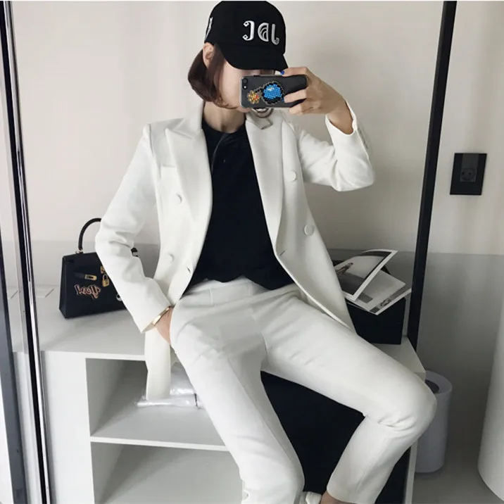 2019 Suit women's clothing han edition spring new fashion white suit nine minutes of pants two-piece tooling female temperament
2019 Suit women's clothing han edition spring new fashion white suit nine minutes of pants two-piece tooling female temperament