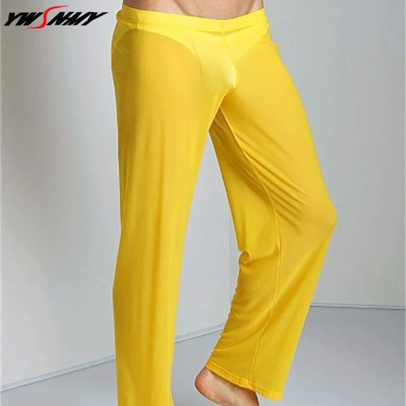 2019 New Male pajama pants male home transparent gay trousers length trousers Nylon ultra-thin gauze sexy trousers Pants
2019 New Male pajama pants male home transparent gay trousers length trousers Nylon ultra-thin gauze sexy trousers Pants