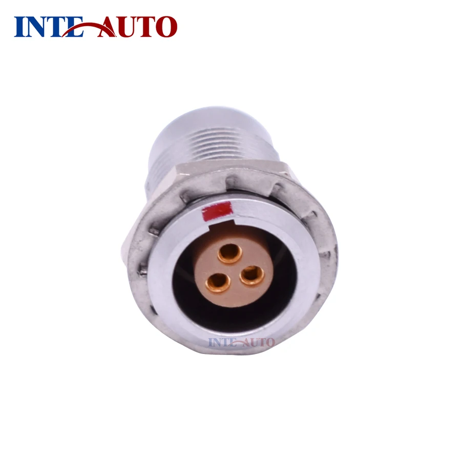 3 Pins Industrial 0B Series Circular Push Pull Metal Electrical Socket Connector,M9 Size,EZGG.0B.303,Factory Price
3 Pins Industrial 0B Series Circular Push Pull Metal Electrical Socket Connector,M9 Size,EZGG.0B.303,Factory Price