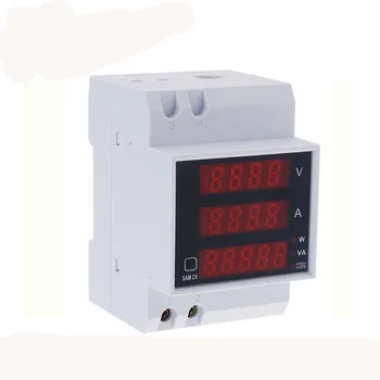 

D52-2048 Active Power Factor Energy meter LED Digital Multi-Functional Meter Voltmeter current meter AC80-300V,0-100A wattmeter