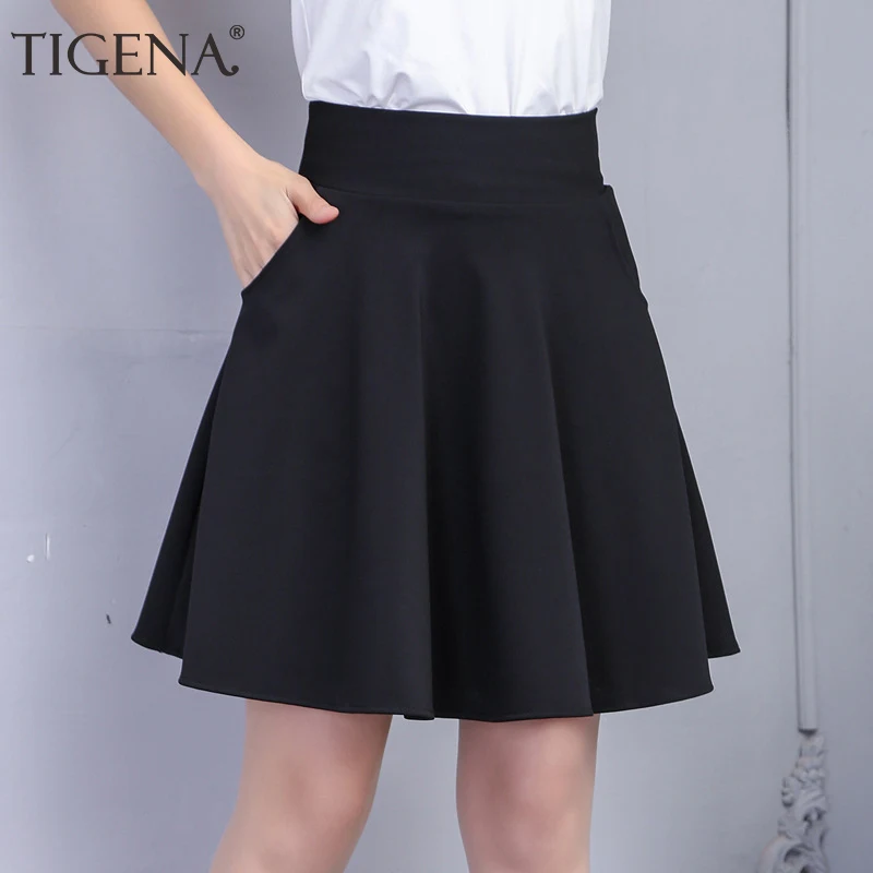 TIGENA Shorts Lined Skater Skirt Women Fashion 2019 Summer High Waist Pleated Mini Tutu Skirt Female Short School Sun Skirt
TIGENA Shorts Lined Skater Skirt Women Fashion 2019 Summer High Waist Pleated Mini Tutu Skirt Female Short School Sun Skirt