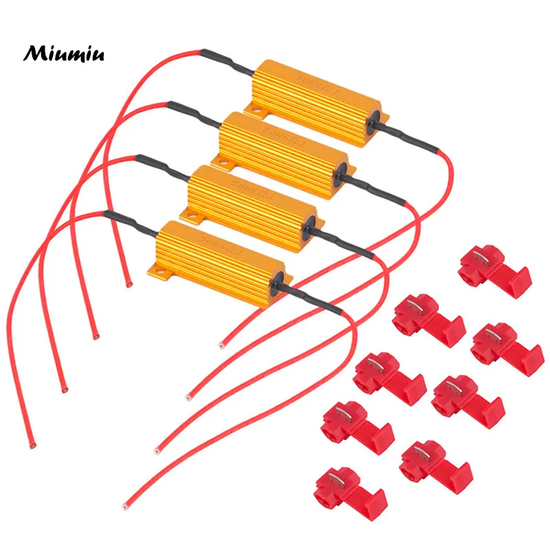Miumiu 4pcs/Set Car Lights Assembly 50W Car LED DRL Turn Singal Load Resistor for Fix LED Bulb Fast Hyper Flash Turn Signal
Miumiu 4pcs/Set Car Lights Assembly 50W Car LED DRL Turn Singal Load Resistor for Fix LED Bulb Fast Hyper Flash Turn Signal