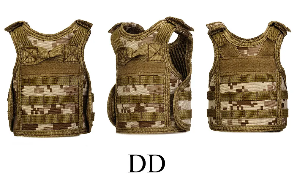 SINAIRSOFT Tactical Premium Beer Military Molle Mini Miniature Hunting Vests Beverage Cooler adjustable shoulder straps LY2074 15