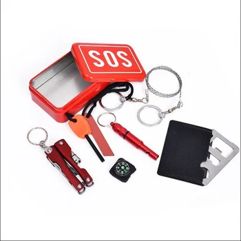 SOS outdoor survival equipment set first aid kit iron box car emergency supplies self-help first aid kit car outdoor emergency k
SOS outdoor survival equipment set first aid kit iron box car emergency supplies self-help first aid kit car outdoor emergency k