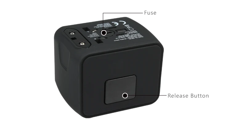 Travel Adapter International Universal Power Adapter All-in-one with 3.4A 4 USB Worldwide Wall Charger Sadoun.com