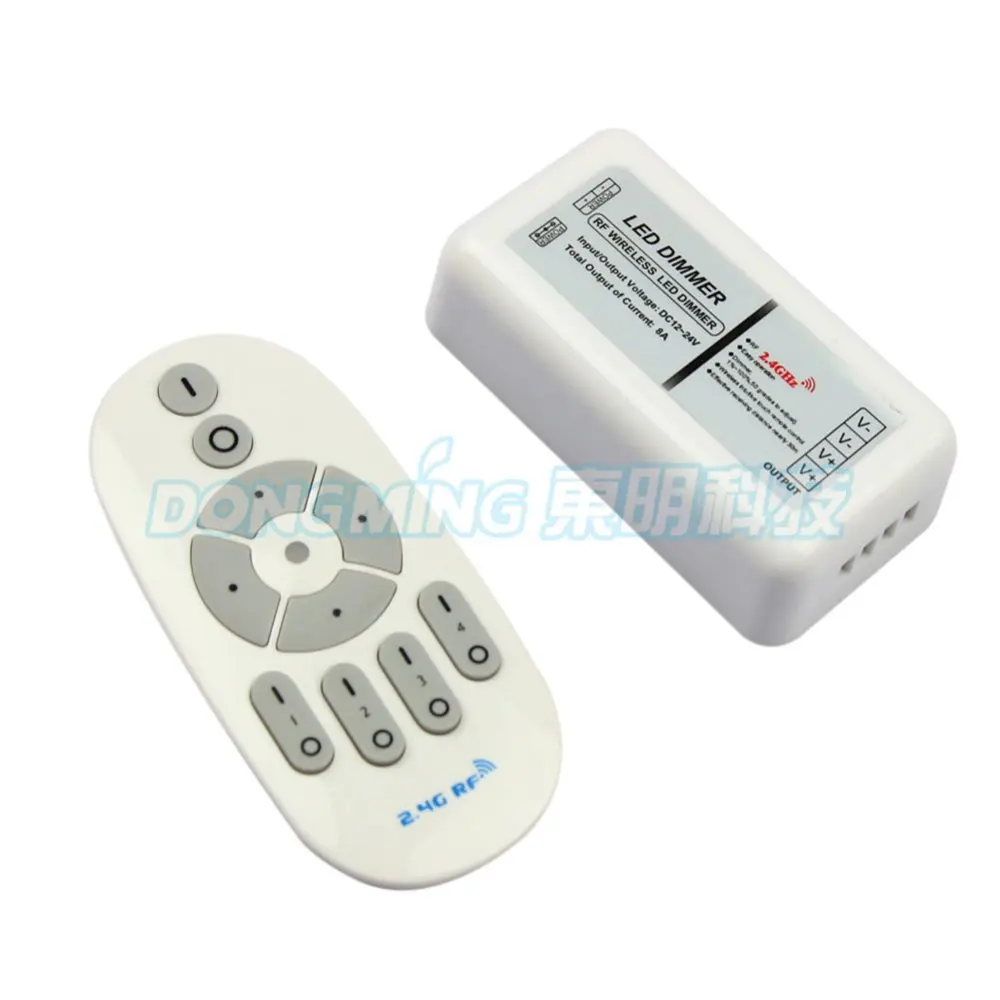 Hot sale 2.4G LED Dimmer 12V/24V RF Wireless Remote controller 192Watt for RGB Strip led dimmer free shipping | Лампы и освещение