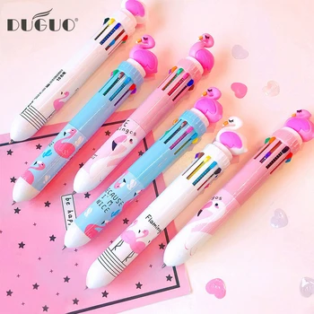 DUGUO cute stationery color ballpoint pen creative flamingo ten color hand account pen kawaii school supplies office supplies
DUGUO cute stationery color ballpoint pen creative flamingo ten color hand account pen kawaii school supplies office supplies