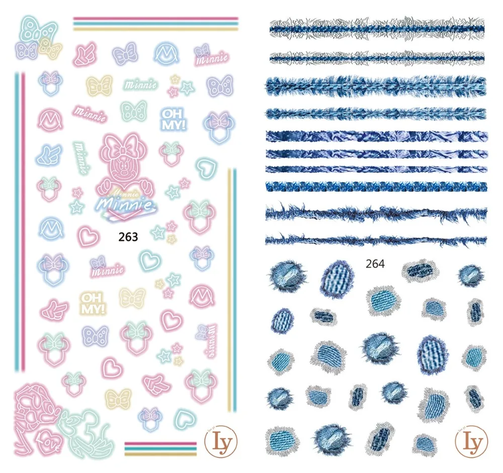 5 sheet 15 type Colorful Japanese Nail Stickers Designs Gummed 3D Nail Art Stickers Decals Makep Art Decorations LY-261-275
5 sheet 15 type Colorful Japanese Nail Stickers Designs Gummed 3D Nail Art Stickers Decals Makep Art Decorations LY-261-275