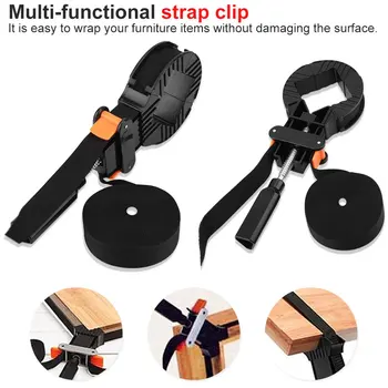 Multifunction clamp Woodworking Photo Frame Tools Adjustable Rapid Corner Clamp Strap Band Right Angle Polygonal clip
Multifunction clamp Woodworking Photo Frame Tools Adjustable Rapid Corner Clamp Strap Band Right Angle Polygonal clip