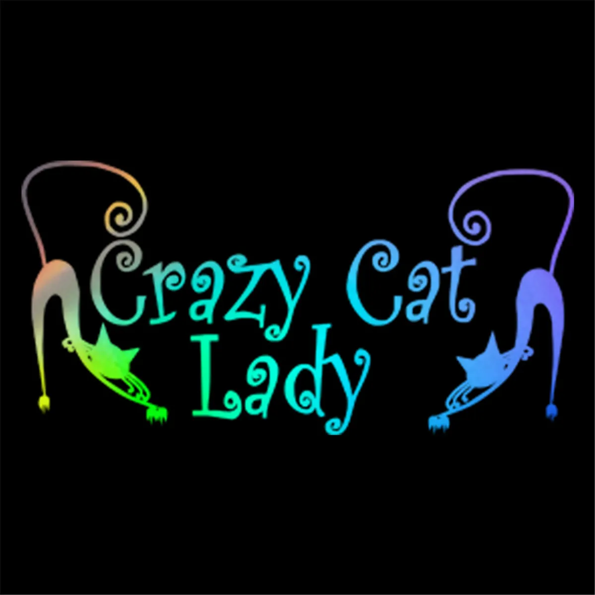 Стикеры для автомобиля Crazy Cat Lady автомобильный бампер на окно Виниловая наклейка