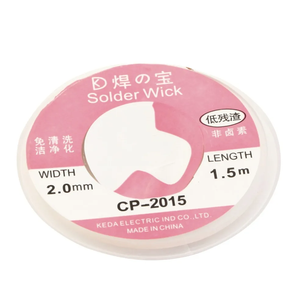 1 pcs CP-2015 2.0mm Desoldering Braid Soldering Remover Wick Accessory 0.75m High Quality
1 pcs CP-2015 2.0mm Desoldering Braid Soldering Remover Wick Accessory 0.75m High Quality