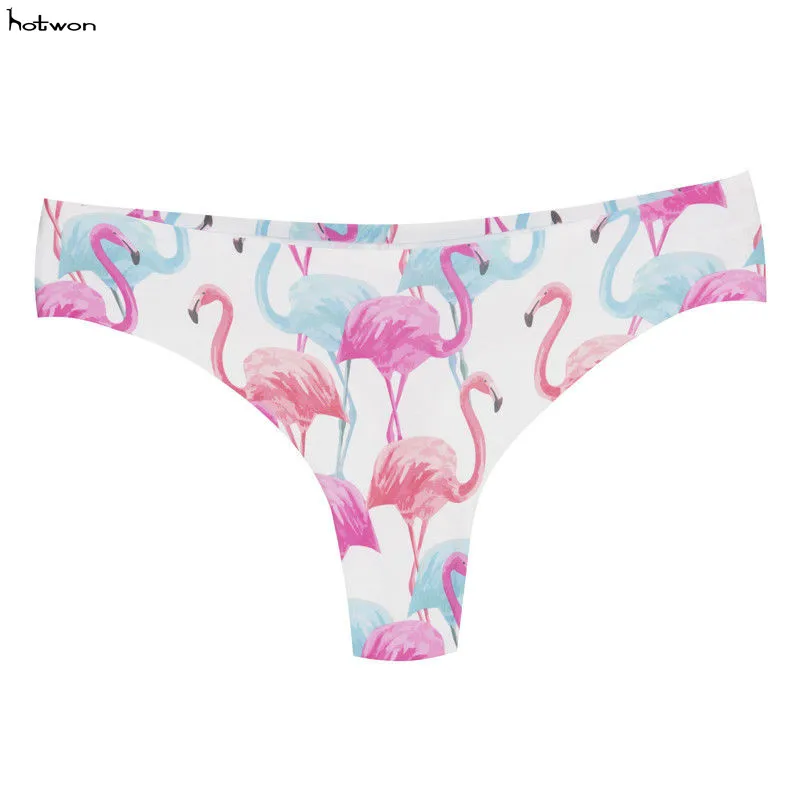 6 colors flamingos Women Sexy Panties Lingerie Low Waist Thong Panty G String Sexy Women Underwear seamless panties
6 colors flamingos Women Sexy Panties Lingerie Low Waist Thong Panty G String Sexy Women Underwear seamless panties
