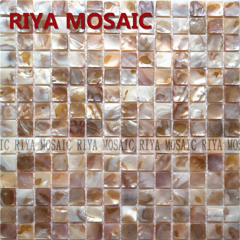 

Free Shipping RIYA Shell Mosaic Mother of Pearl Natural Colorful Kitchen Backsplash Wall Tile Bathroom Background 33pcs/lot