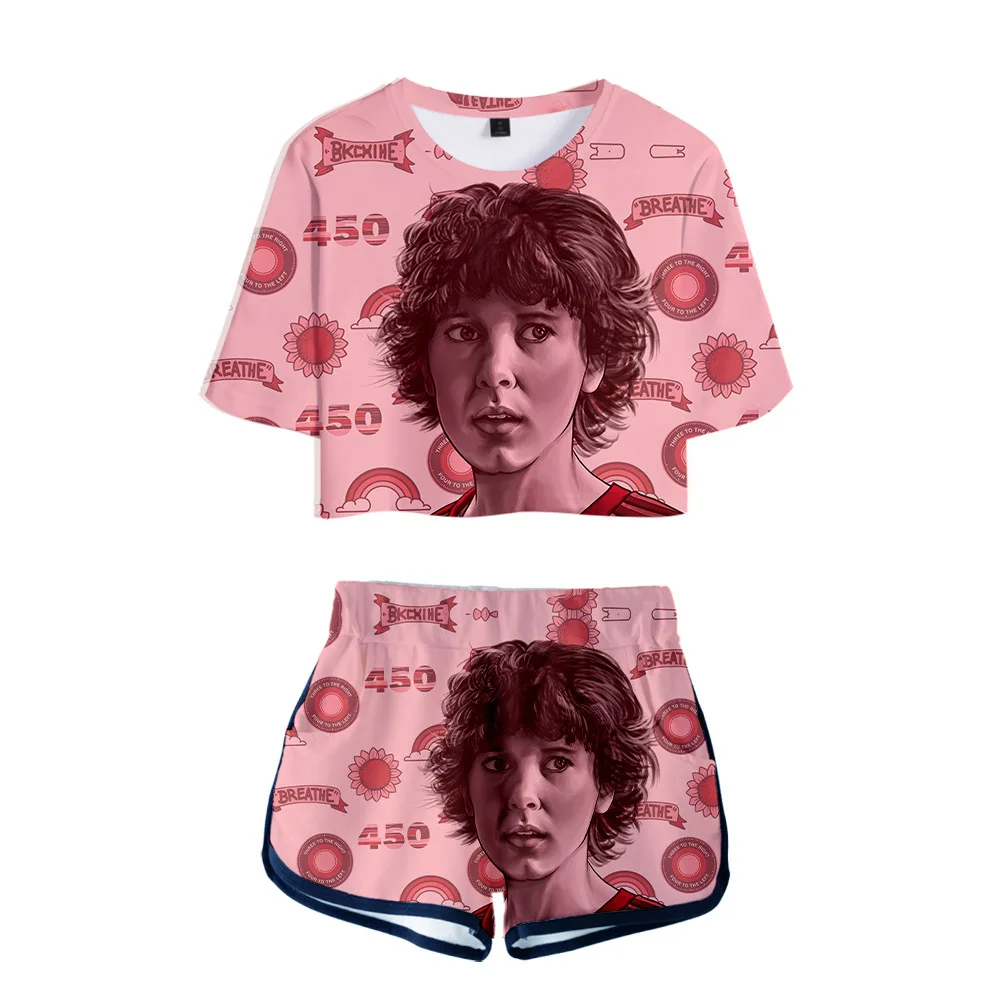 Stranger Things 3 Ladies Tracksuits Two Piece Set Crop Tops and Shorts Sweat Suits Women Matching Sets Summer Clothes for Women
Stranger Things 3 Ladies Tracksuits Two Piece Set Crop Tops and Shorts Sweat Suits Women Matching Sets Summer Clothes for Women