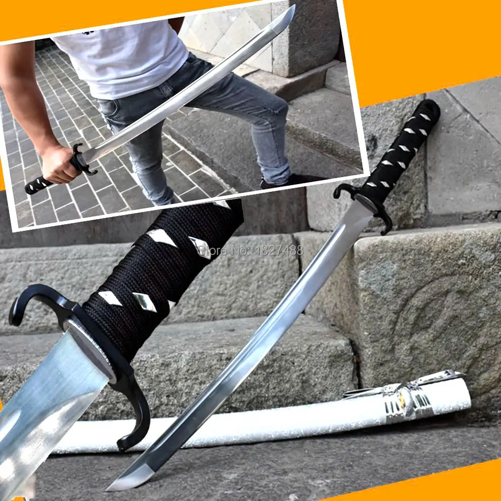 Острый японский самурайский меч T1095 с лезвием из высокоуглеродистой стали | Дом и