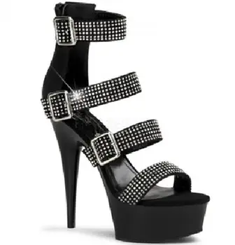 2019 Womens Crystal High Heels Sandals Female Summer 15CM Ankle Strap Buckles Shoes High Platform Woma Plus Size 43
2019 Womens Crystal High Heels Sandals Female Summer 15CM Ankle Strap Buckles Shoes High Platform Woma Plus Size 43