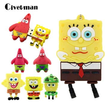 Pendrive Spongebob Animado 8GB 16GB 32GB 64GB USB Flash Drive Cute Patrick Together Lovely Cartoon Memoria USB Stick Pen Drive
Pendrive Spongebob Animado 8GB 16GB 32GB 64GB USB Flash Drive Cute Patrick Together Lovely Cartoon Memoria USB Stick Pen Drive