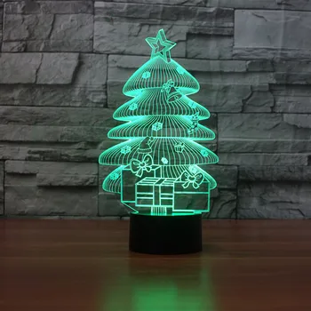 3D Xmas Tree LED Night Light Illusion Touch Switch Table Lamp USB 7 Color Changing Room Decor LED Lighting for Child Gift
3D Xmas Tree LED Night Light Illusion Touch Switch Table Lamp USB 7 Color Changing Room Decor LED Lighting for Child Gift