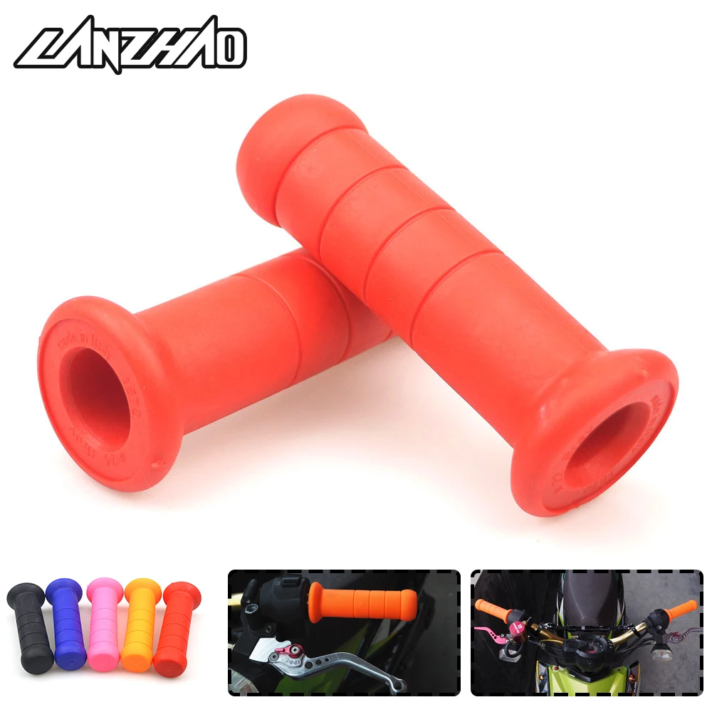 7/8" 22mm Motorcycle Hand Grips Handle Rubber Gel Red Blue Black Pink Orange Universal for Honda KTM Yamaha Kawasaki Ducati BMW
7/8" 22mm Motorcycle Hand Grips Handle Rubber Gel Red Blue Black Pink Orange Universal for Honda KTM Yamaha Kawasaki Ducati BMW