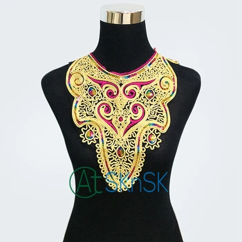 2pcs/lot Gold collar Thread Floral Sequin Embroidery Lace Collar Patches Sew Neckline Applique Lace Trims Clothes collar
2pcs/lot Gold collar Thread Floral Sequin Embroidery Lace Collar Patches Sew Neckline Applique Lace Trims Clothes collar