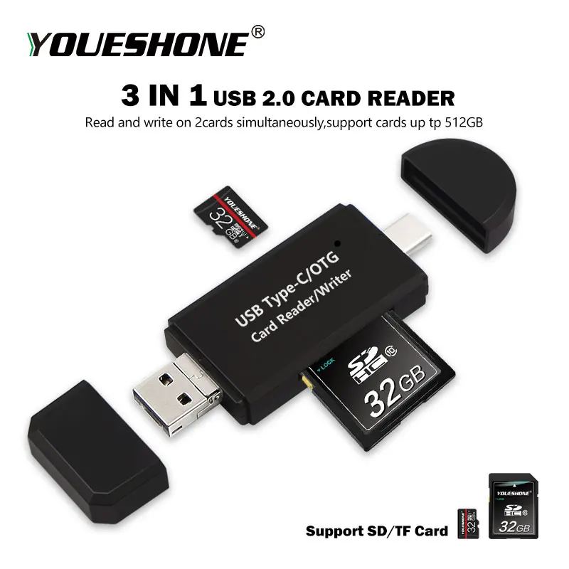 Fashionest Card Reader USB 2.0 SD/Micro SD TF OTG Smart Memory Card Adapter for Laptop USB 2.0 Type C Cardreader SD Card Reader
Fashionest Card Reader USB 2.0 SD/Micro SD TF OTG Smart Memory Card Adapter for Laptop USB 2.0 Type C Cardreader SD Card Reader