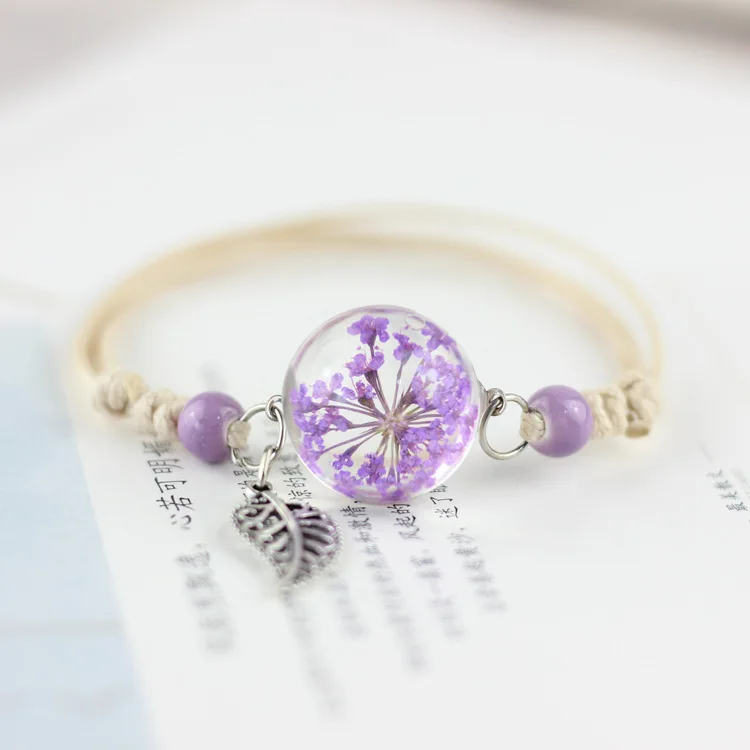 Girl Herbarium Glass Ball Bracelet Unisex Classic Dandelion Exquisite Gift Glass Ball Girlfriends Bracelet
Girl Herbarium Glass Ball Bracelet Unisex Classic Dandelion Exquisite Gift Glass Ball Girlfriends Bracelet