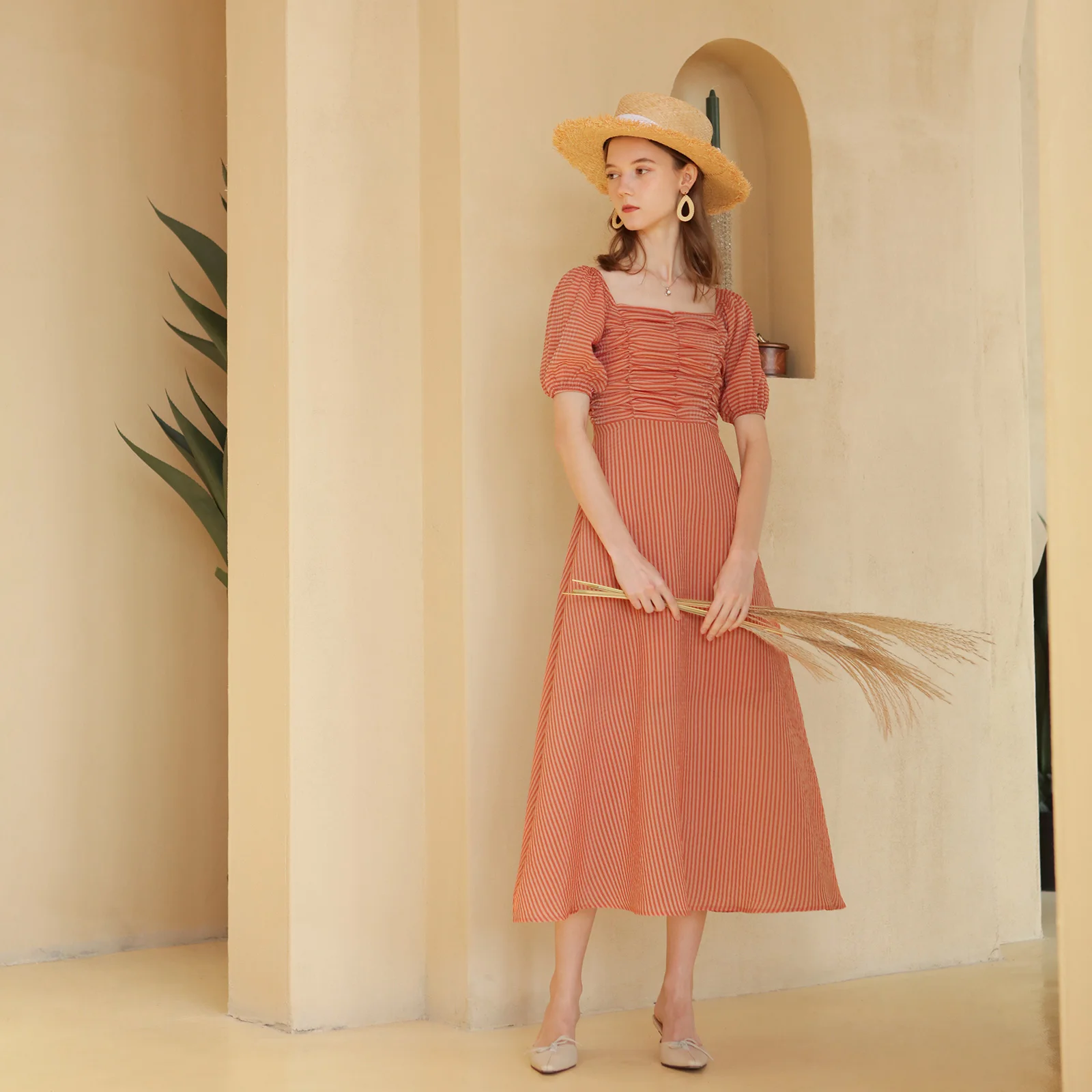 Women Summer Dress Ladies Vintage Retro Striped Elegant Long Dress Casual Formal Midi Dress vestidos verano 2019 femme clothes
Women Summer Dress Ladies Vintage Retro Striped Elegant Long Dress Casual Formal Midi Dress vestidos verano 2019 femme clothes