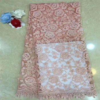 Latest sequins French African Lace Fabric High Quality African Embroidered Tulle Lace Fabric For Water soluble Wedding Dress
Latest sequins French African Lace Fabric High Quality African Embroidered Tulle Lace Fabric For Water soluble Wedding Dress