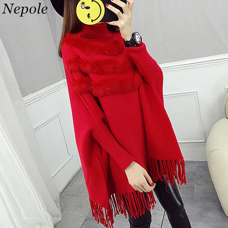 Neploe Hairy Patchwork Casual Loose Pullover Tassel Batwing Sleeve Knitted Women Cloak Style Sweater 2019 Auttum Outwear 69382
Neploe Hairy Patchwork Casual Loose Pullover Tassel Batwing Sleeve Knitted Women Cloak Style Sweater 2019 Auttum Outwear 69382