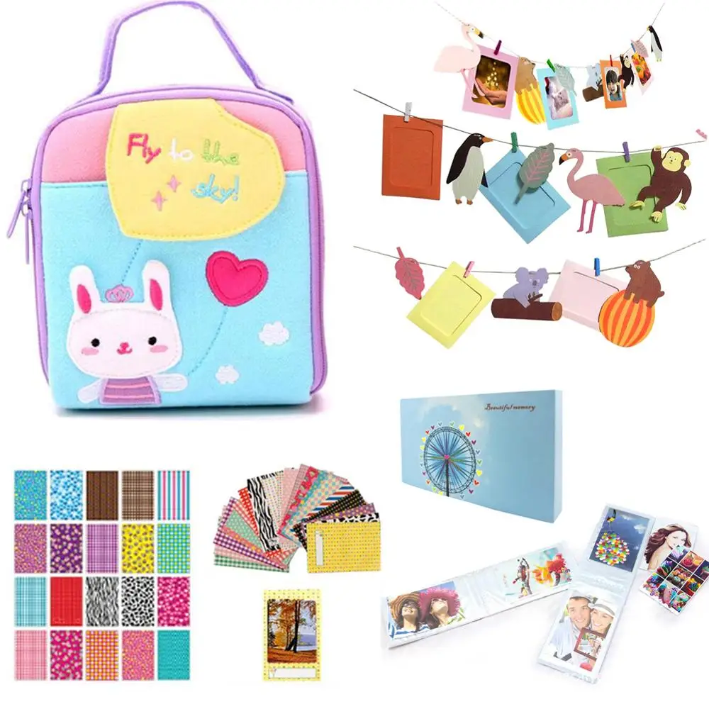 Camera Set Accessories Bundle Kit for Fuji Polaroid Instax Instant Camera Protective Case/Mini Album/Hanging Frames/Stickers
Camera Set Accessories Bundle Kit for Fuji Polaroid Instax Instant Camera Protective Case/Mini Album/Hanging Frames/Stickers