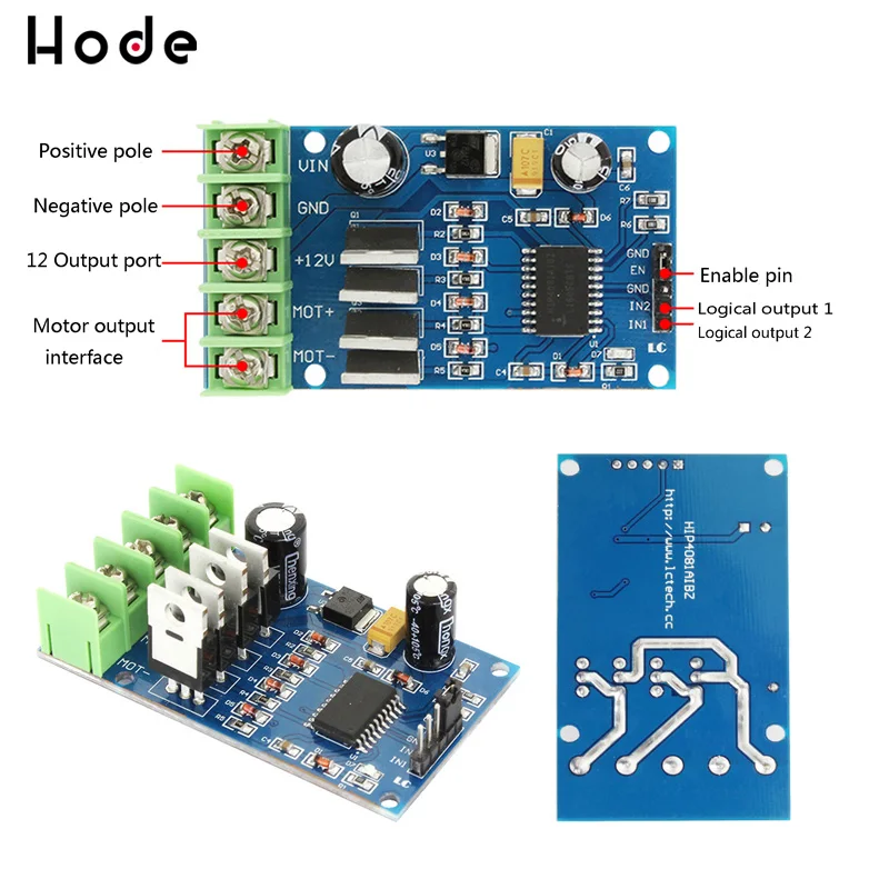 170W High Power H-Bridge Motor Driver Module For NMOS Brake Duty Cycle For DC 5-40V Motor 4 External NMOS Tubes Two PWM Inputs
170W High Power H-Bridge Motor Driver Module For NMOS Brake Duty Cycle For DC 5-40V Motor 4 External NMOS Tubes Two PWM Inputs