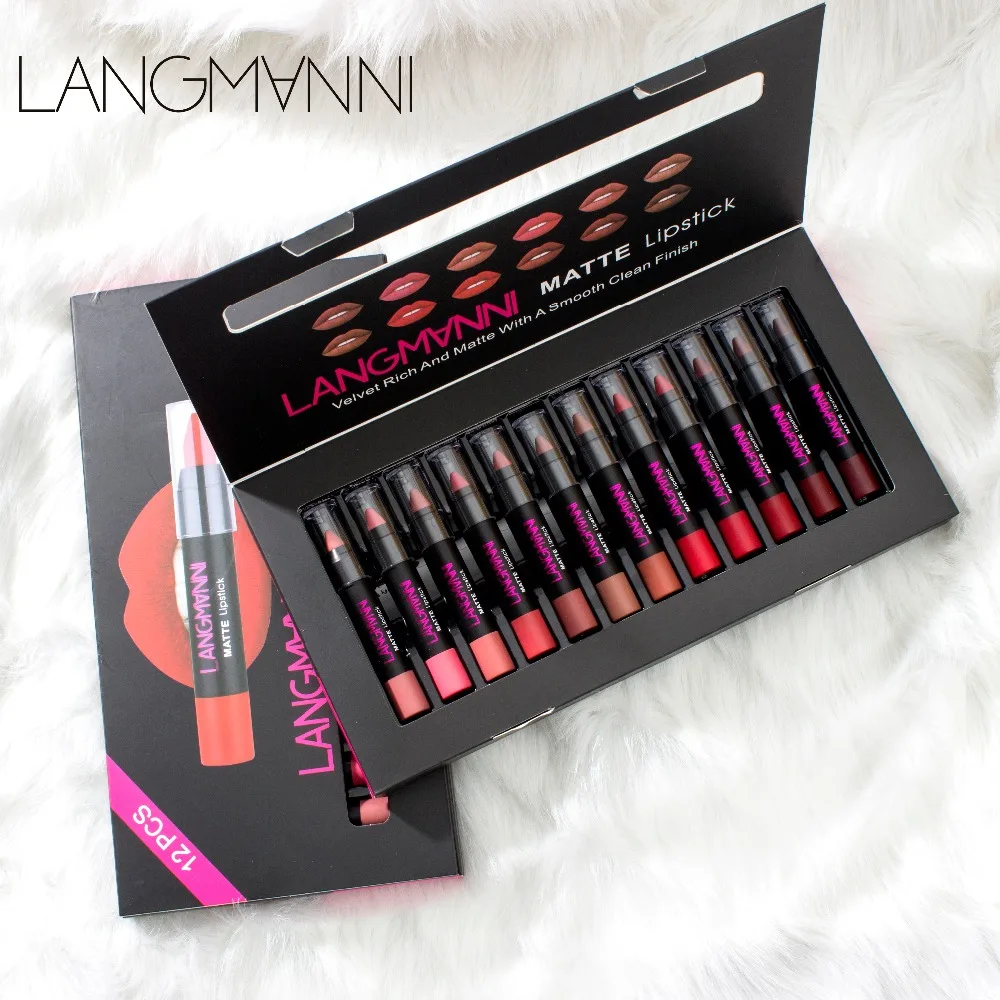 12pcs Lipstick Multi Color Waterproof Tint Long Lasting Liquid Matte Makeup Lip gloss Velvet Red lipsticks Set Maquiage
12pcs Lipstick Multi Color Waterproof Tint Long Lasting Liquid Matte Makeup Lip gloss Velvet Red lipsticks Set Maquiage