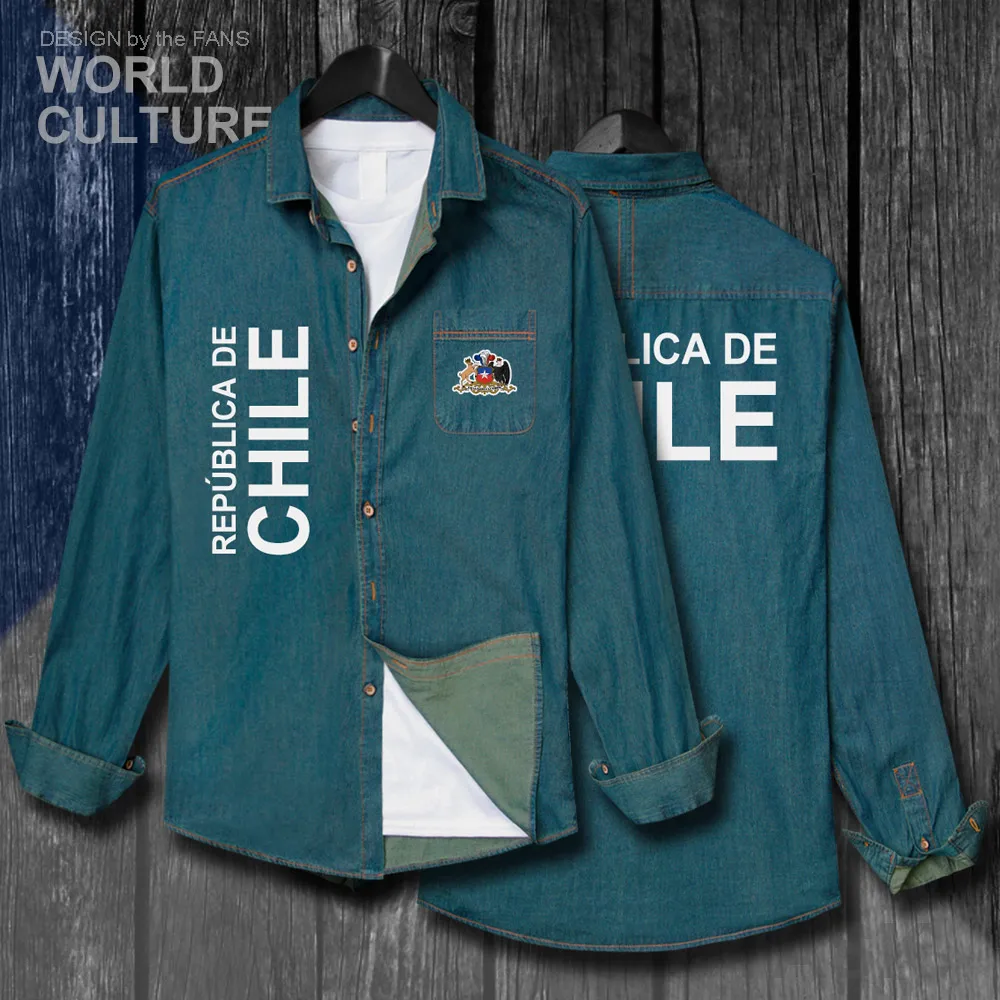 Chile CL CHL Chilean Top Men Fashion Clothes Spring Autumn Jacket Cotton Turn-down Collar Jeans Shirt Long Sleeve Cowboy Coat 20
Chile CL CHL Chilean Top Men Fashion Clothes Spring Autumn Jacket Cotton Turn-down Collar Jeans Shirt Long Sleeve Cowboy Coat 20