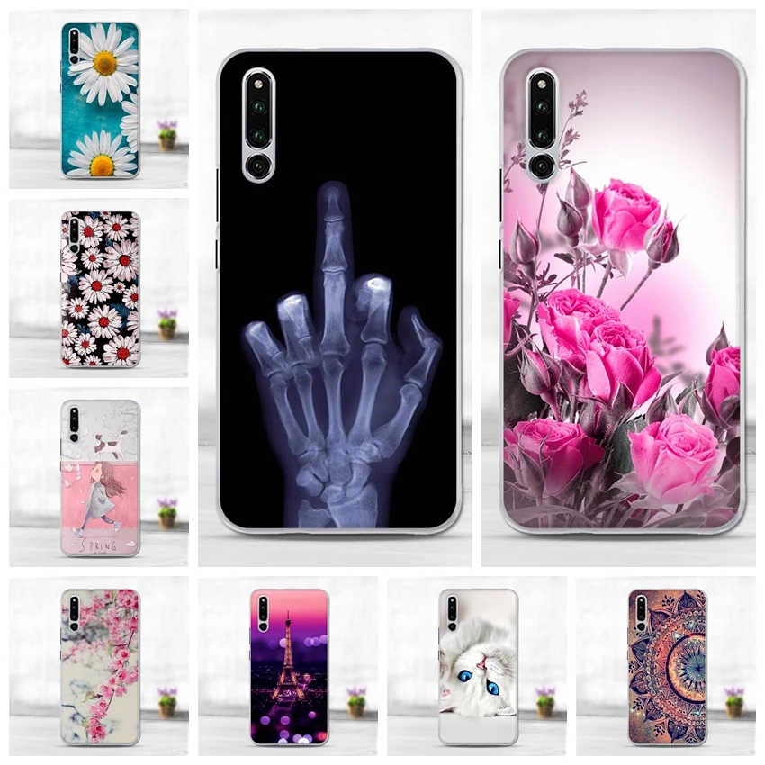 Чехол для Huawei Honor Magic 2 мягкий силиконовый чехол телефона с 3D рисунком задняя