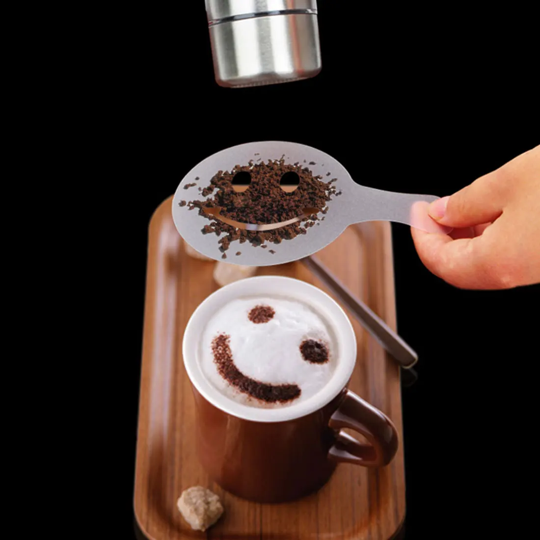 16 шт. трафареты для кофе декора Пластиковые Красивые шаблон распыления пены кафе