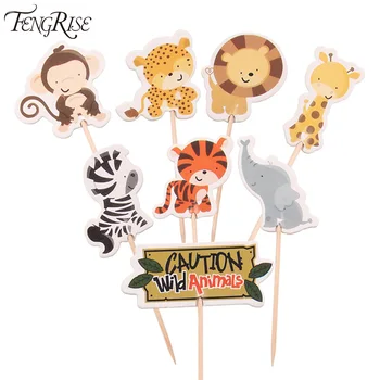 FENGRISE 24pcs Safari Jungle Animal Cupcake Toppers Picks Birthday Party Decoration Kids Baby Shower Boy Favors Cake Decorating
FENGRISE 24pcs Safari Jungle Animal Cupcake Toppers Picks Birthday Party Decoration Kids Baby Shower Boy Favors Cake Decorating