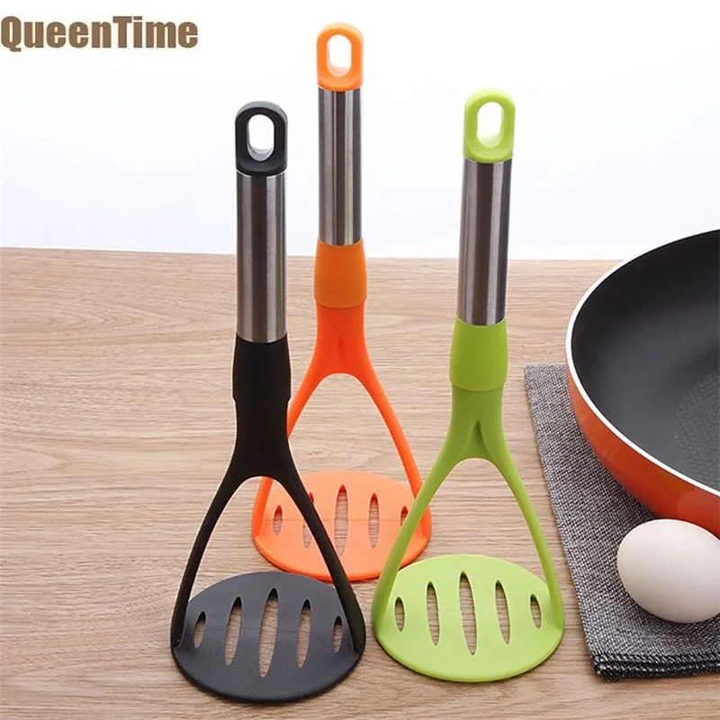 Queentime Nylon Potato Masher with Long Handle Garlic Carrot Press Baby Food Mill Ricer Fruit Vegetable Tools Kitchen Gadgets
Queentime Nylon Potato Masher with Long Handle Garlic Carrot Press Baby Food Mill Ricer Fruit Vegetable Tools Kitchen Gadgets