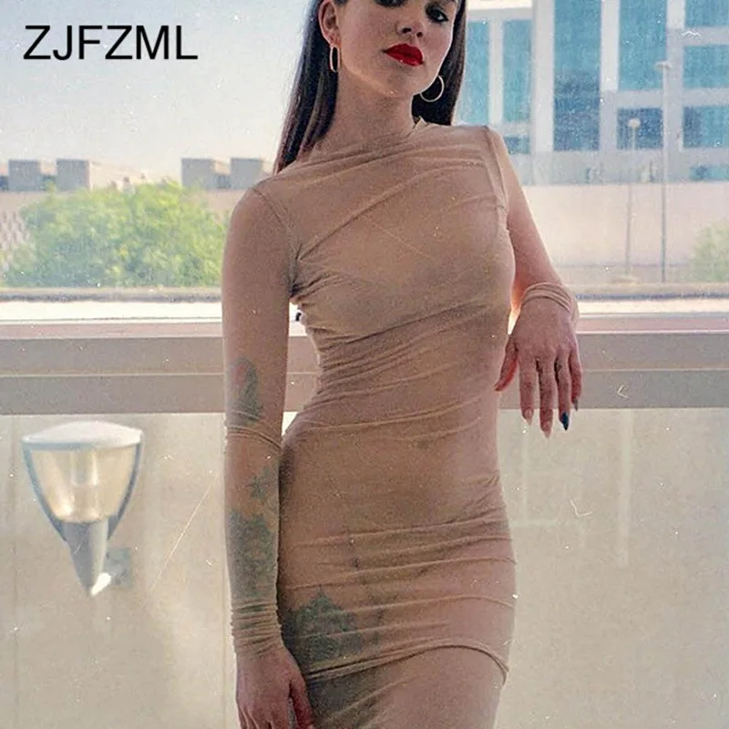 Transparent Mesh O Neck Sexy Bandage Dress Women Autumn Long Sleeve Solid Color Party Vestido Femme Club Mini Bodycon Dresses
Transparent Mesh O Neck Sexy Bandage Dress Women Autumn Long Sleeve Solid Color Party Vestido Femme Club Mini Bodycon Dresses