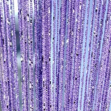 Cortina da corda da porta 100cm x 200cm brilhante borla flash linha porta janela cortina valance divisor decorativo para o casamento do quarto da festa(China)