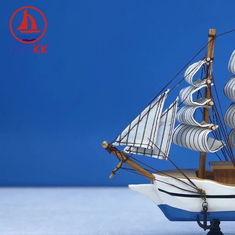 Морской деревянный корабль ручной работы LUCKK 20 см модель домашнего интерьера