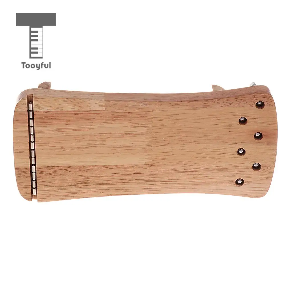 Tooyful Exquisite Solid Wood Mini 6 String Guzheng Chinese Zither Hand Trainer Gu Zheng Finger-training Exerciser
