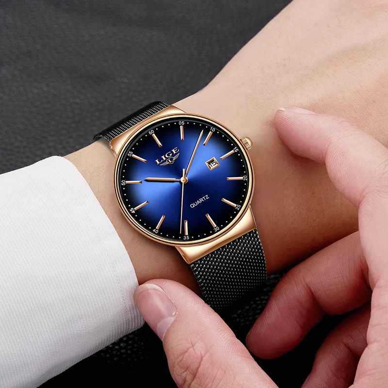LIGE Mens Watches Luxury Brand Casual Fashion Watch Men Net with Waterproof wristwatch Analog Quartz Watch Man Relogio Masculino
LIGE Mens Watches Luxury Brand Casual Fashion Watch Men Net with Waterproof wristwatch Analog Quartz Watch Man Relogio Masculino