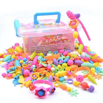 DIY Cordless Beads Jewelry Making Hand Beaded Set Basket Box Educational Toys For Girls
DIY Cordless Beads Jewelry Making Hand Beaded Set Basket Box Educational Toys For Girls